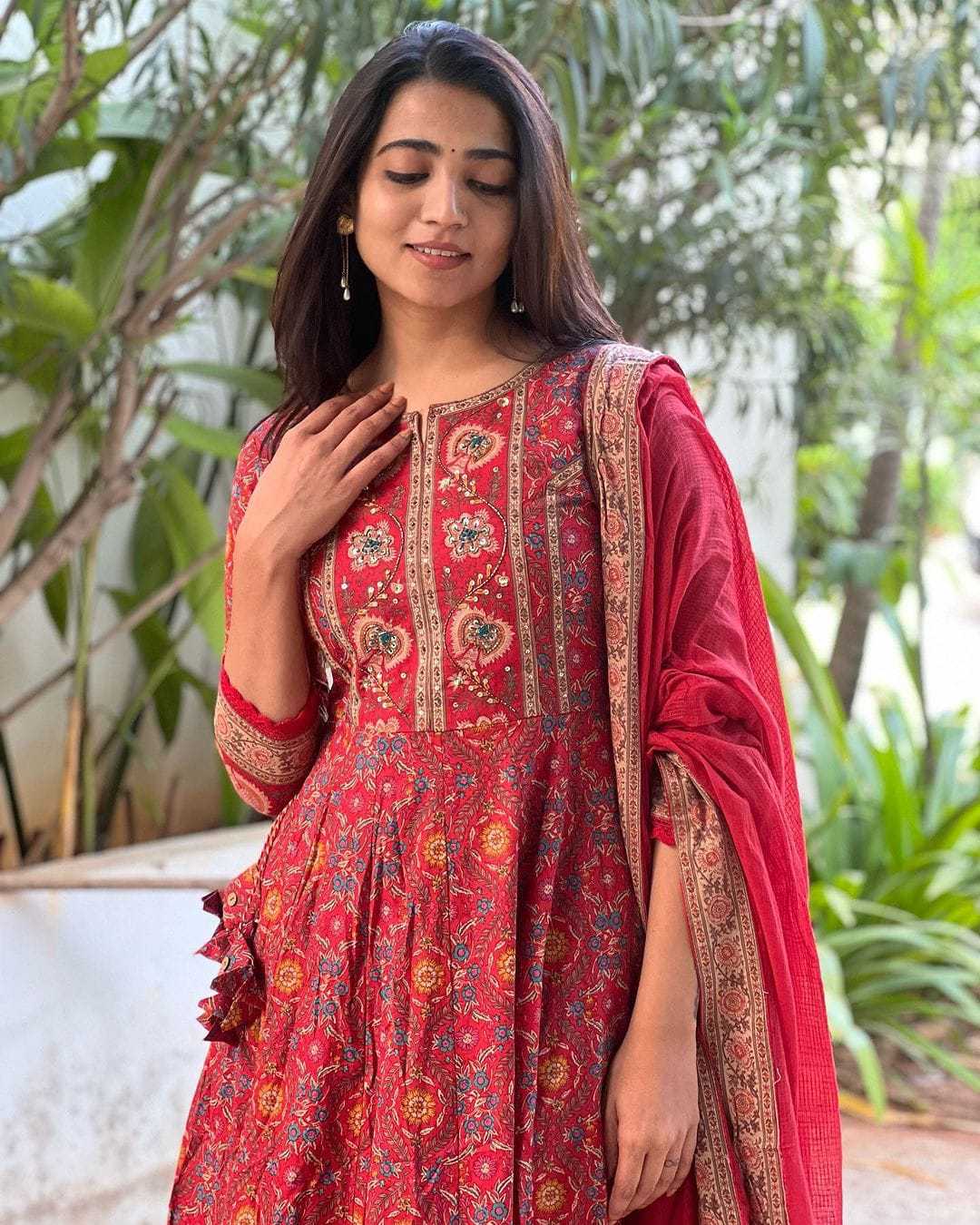 Charming in Cotton ? Embroidered Floral Printex Dress for Women (M) - Image 6