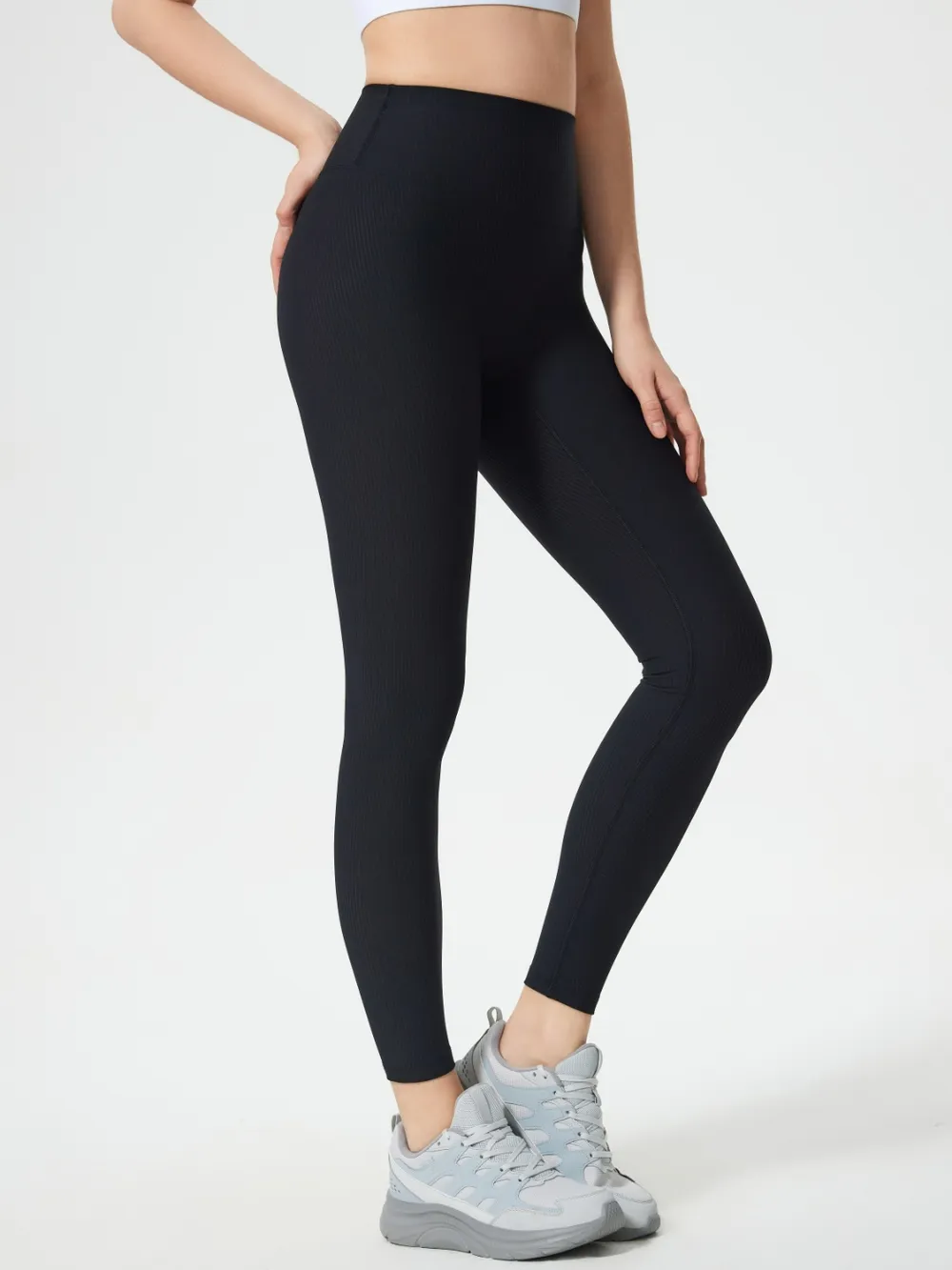 High waisted yoga pants for women shaping and slimming pleated peach buttocks exercise and fitness cropped pants - Image 6